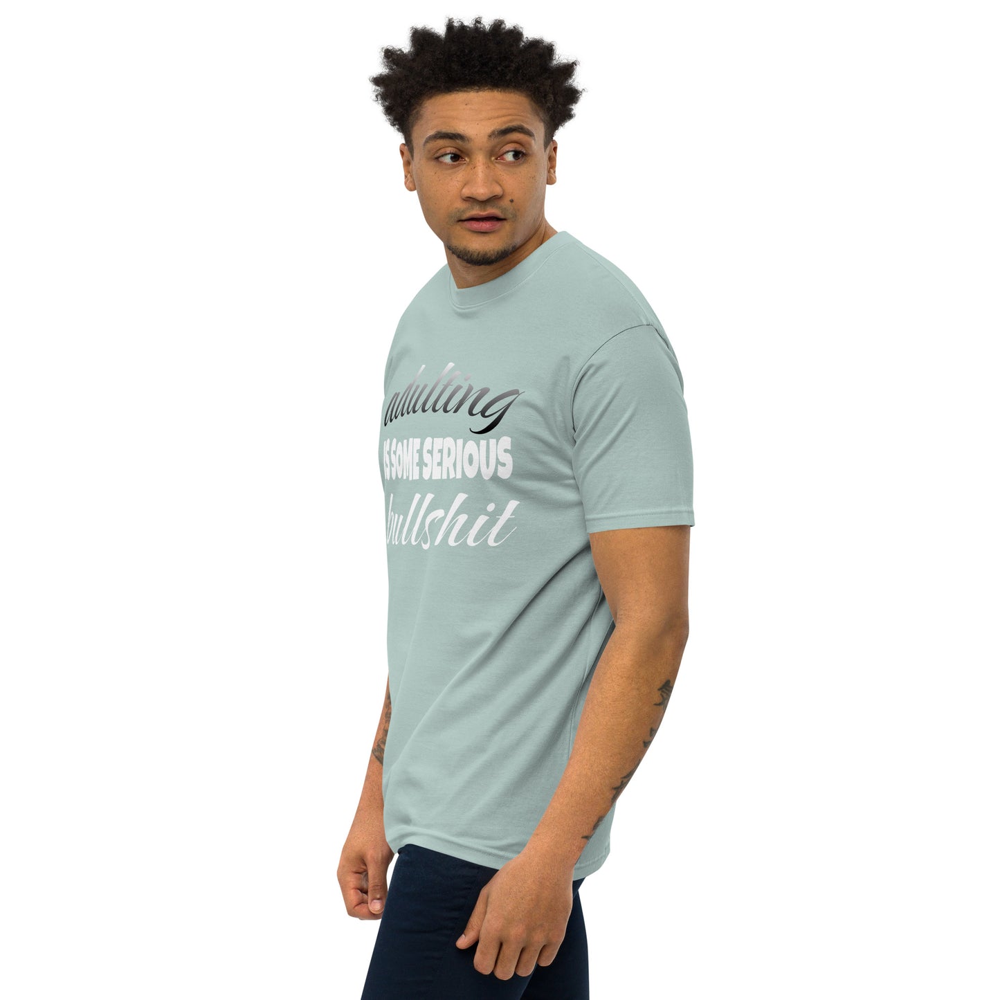 Adulting ...Men’s Premium Heavyweight Tee