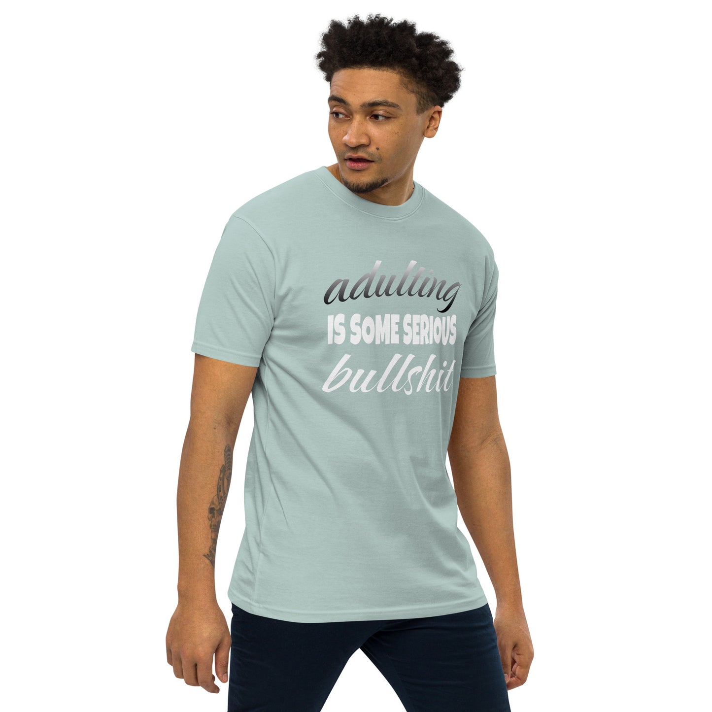 Adulting ...Men’s Premium Heavyweight Tee