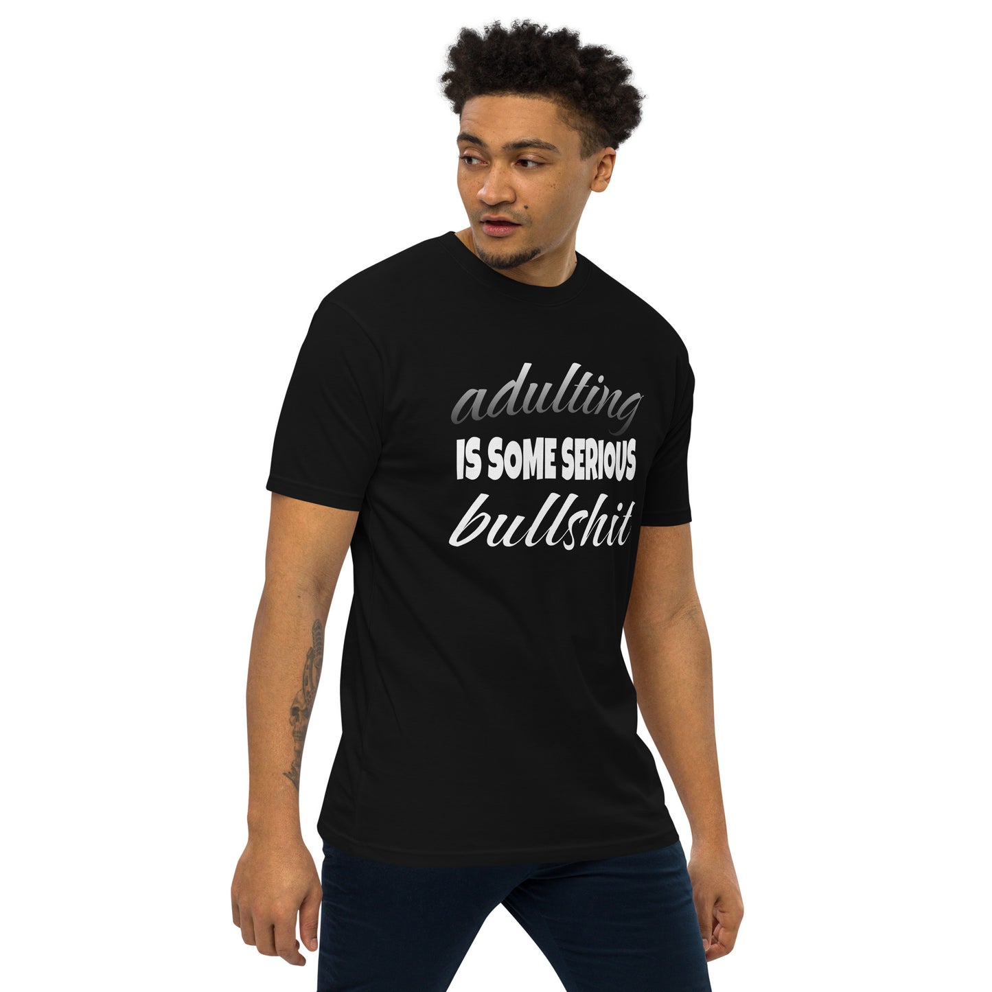 Adulting ...Men’s Premium Heavyweight Tee