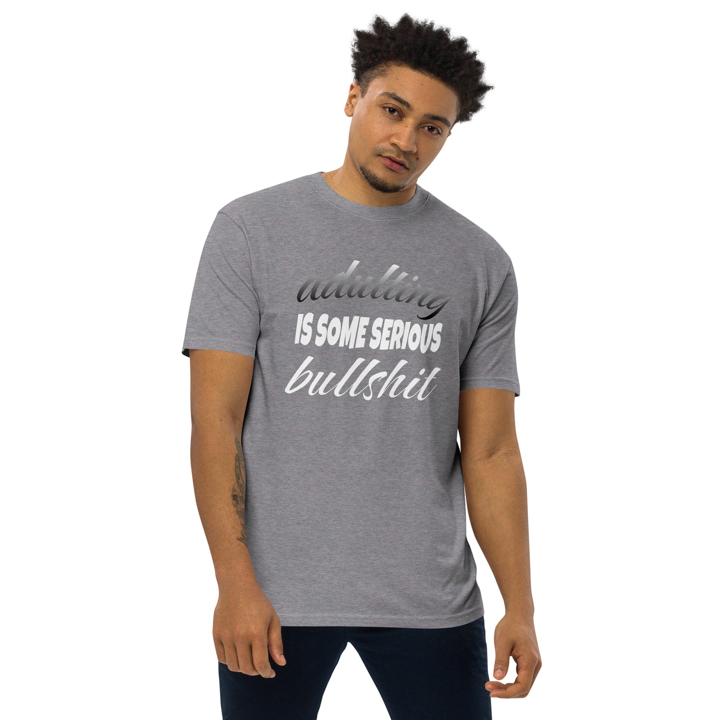 Adulting ...Men’s Premium Heavyweight Tee