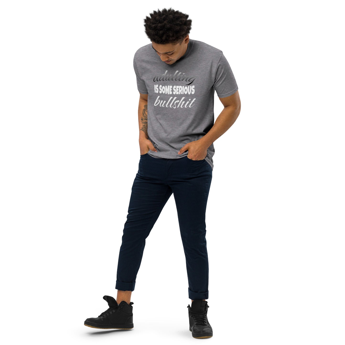 Adulting ...Men’s Premium Heavyweight Tee