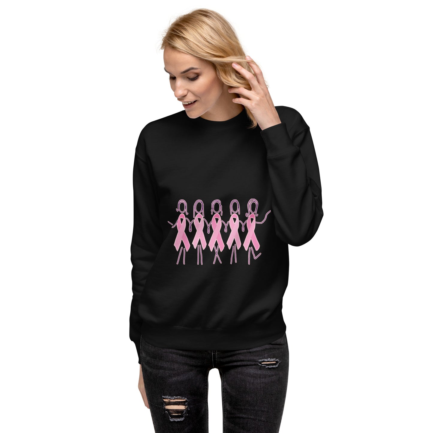 Breast Cancer Ribbons Unisex Premium Sweatshirt