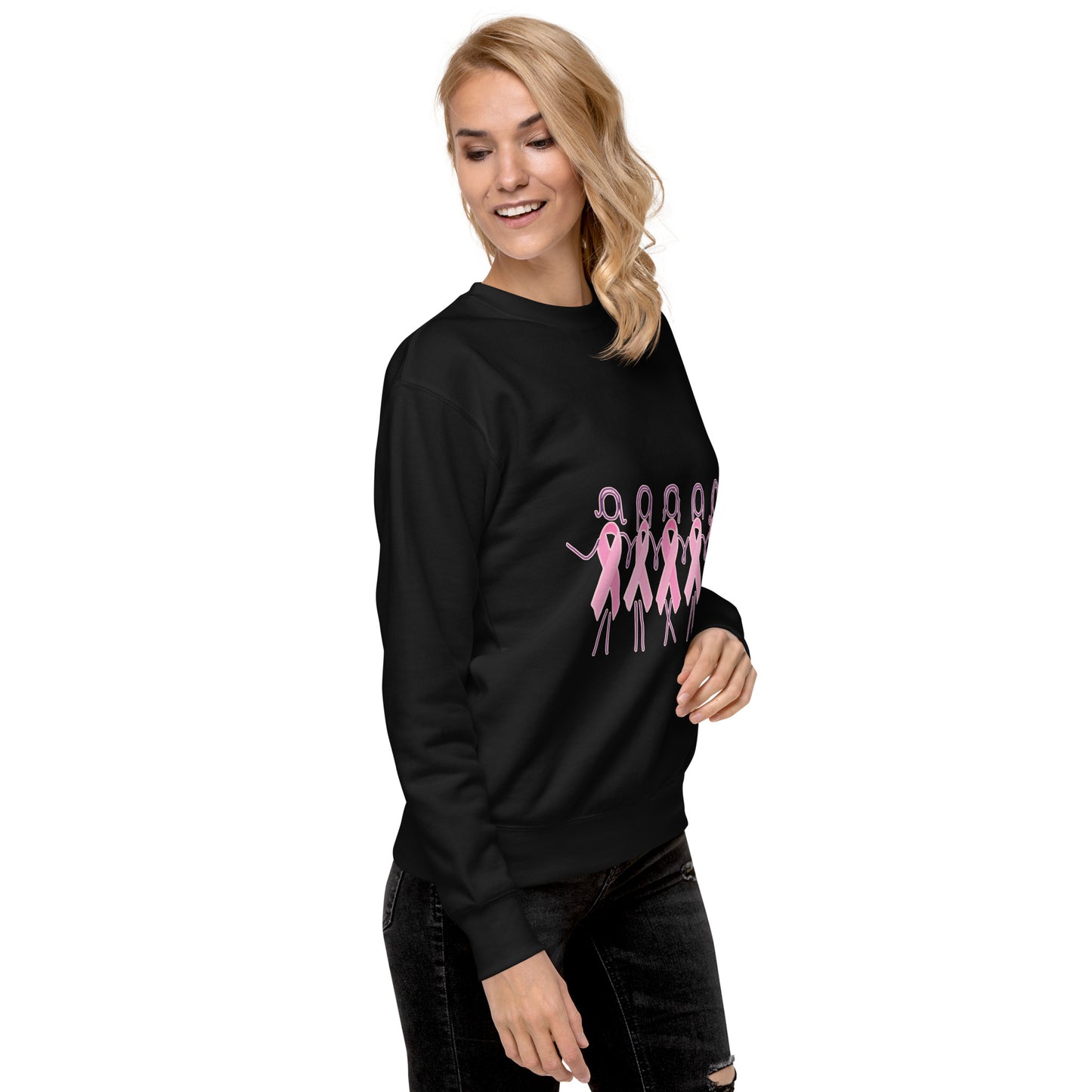 Breast Cancer Ribbons Unisex Premium Sweatshirt