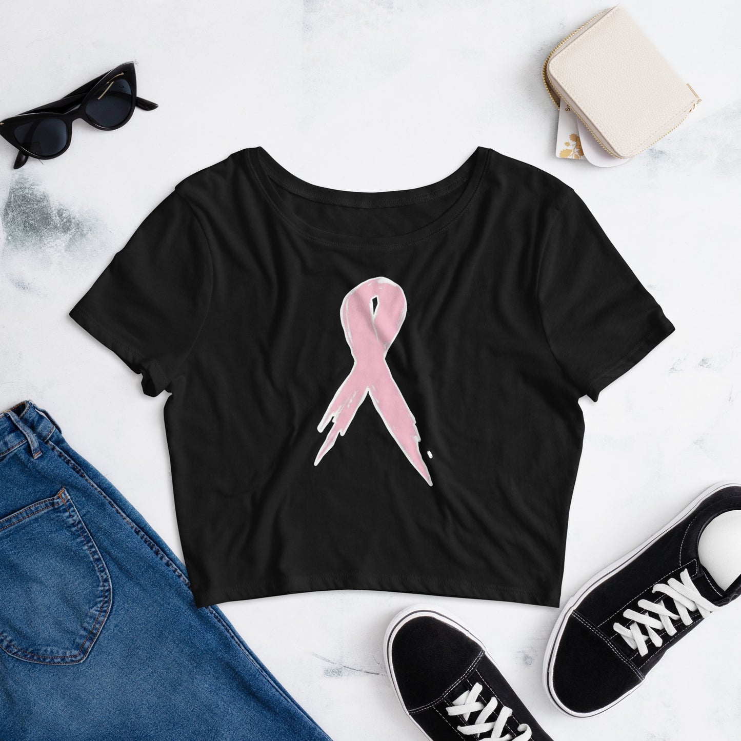 Pink Ribbon Women’s Crop Tee