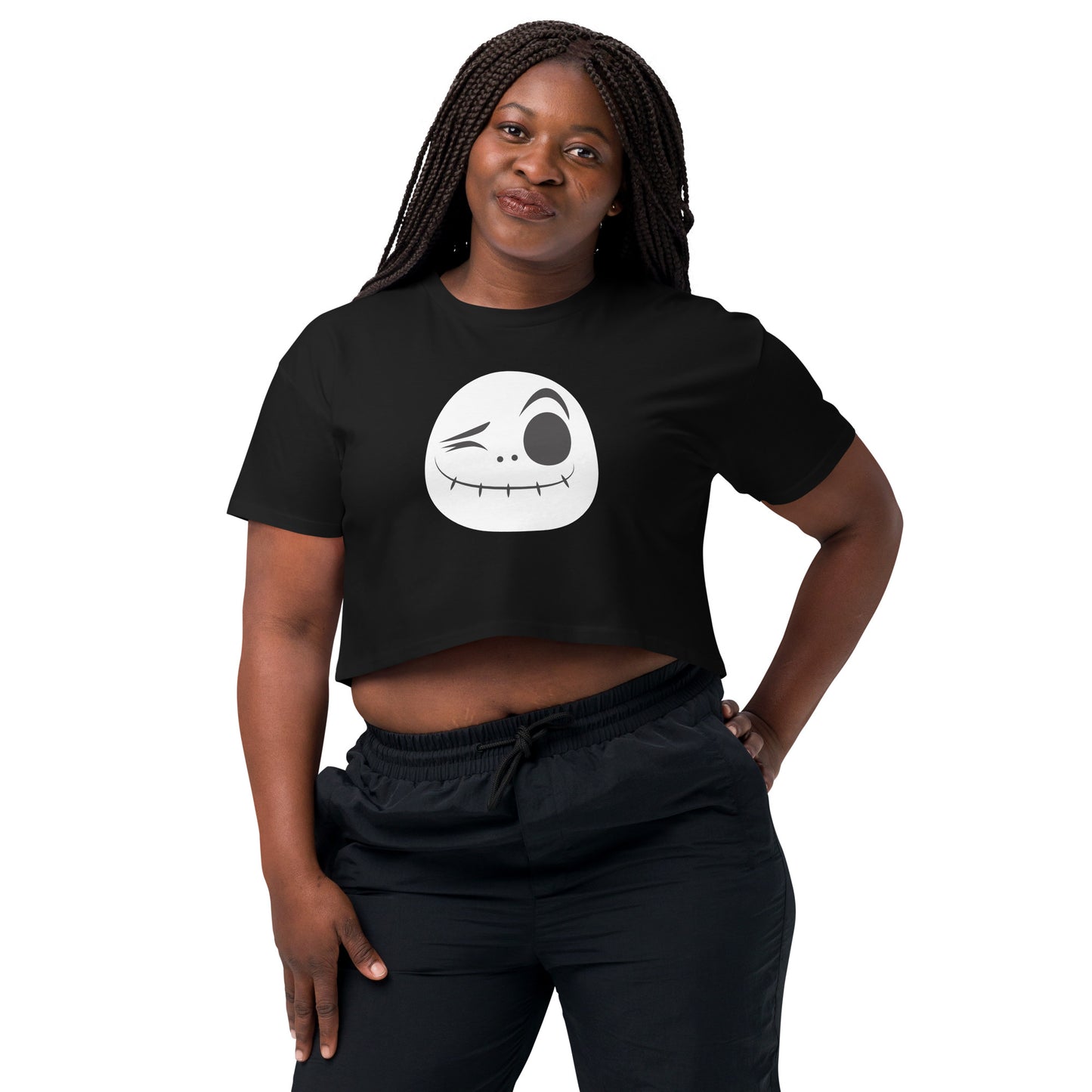 Halloween Scare Me Face Crop Top