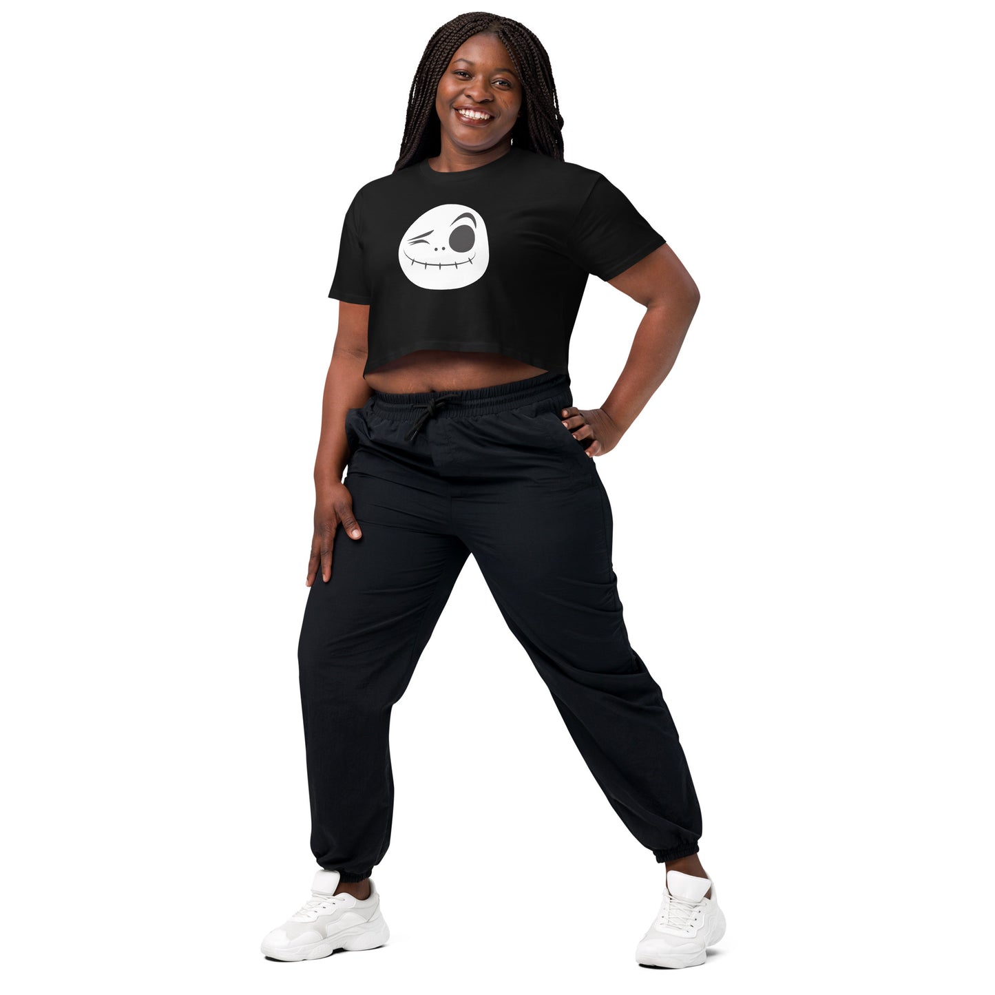 Halloween Scare Me Face Crop Top