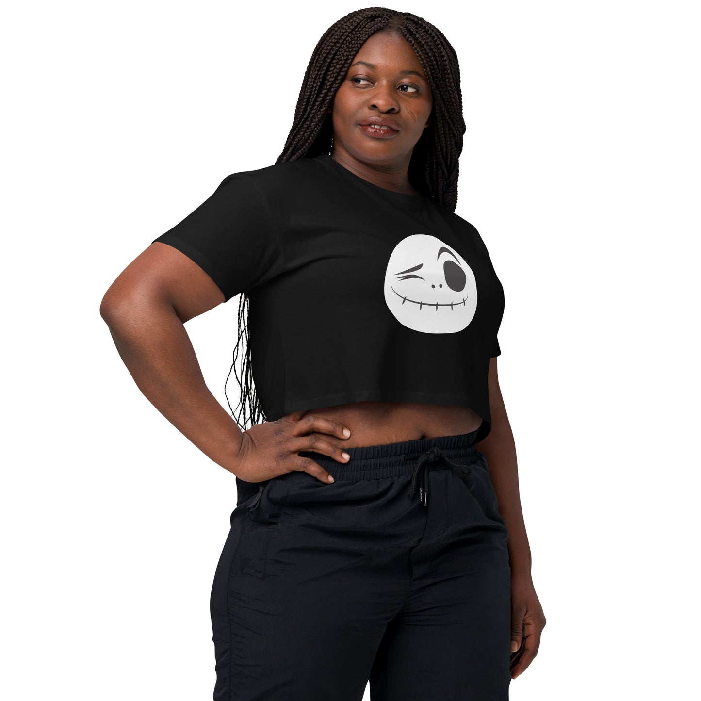 Halloween Scare Me Face Crop Top