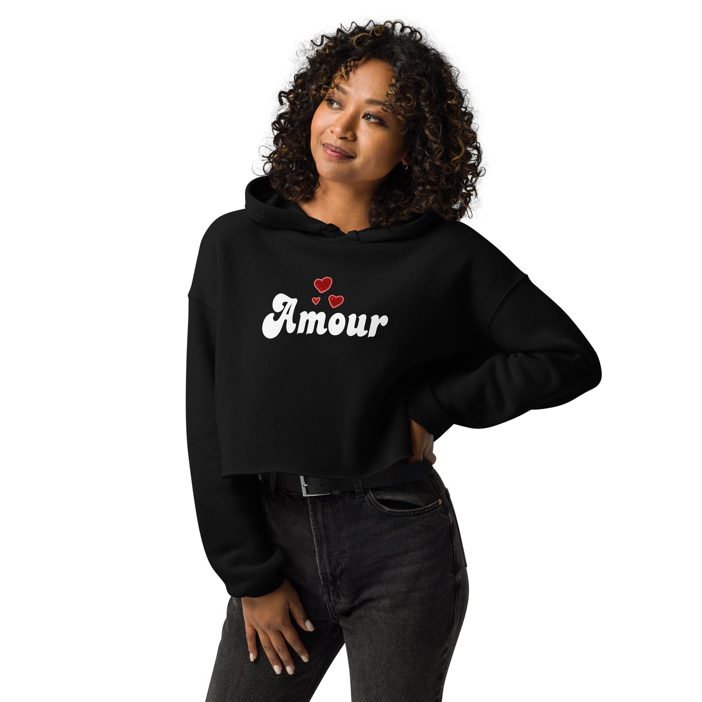 Amour Crop Hoodie