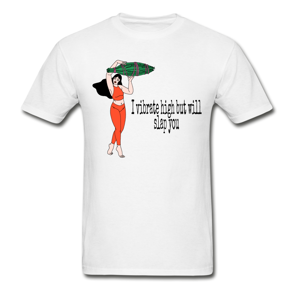 Vibing High Hanes Adult Tagless T-Shirt - white