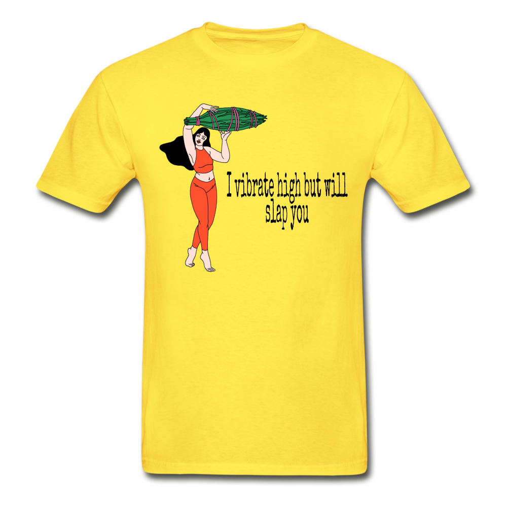 Vibing High Hanes Adult Tagless T-Shirt - yellow