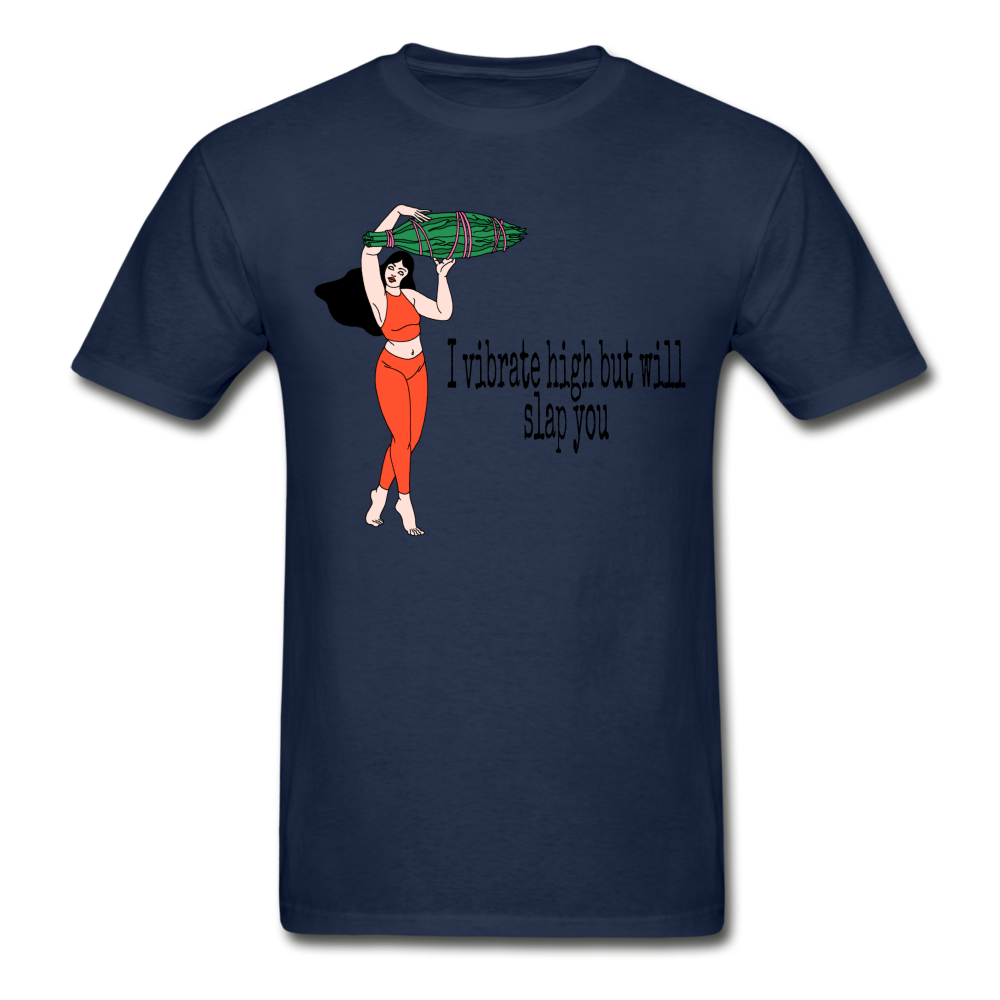 Vibing High Hanes Adult Tagless T-Shirt - navy