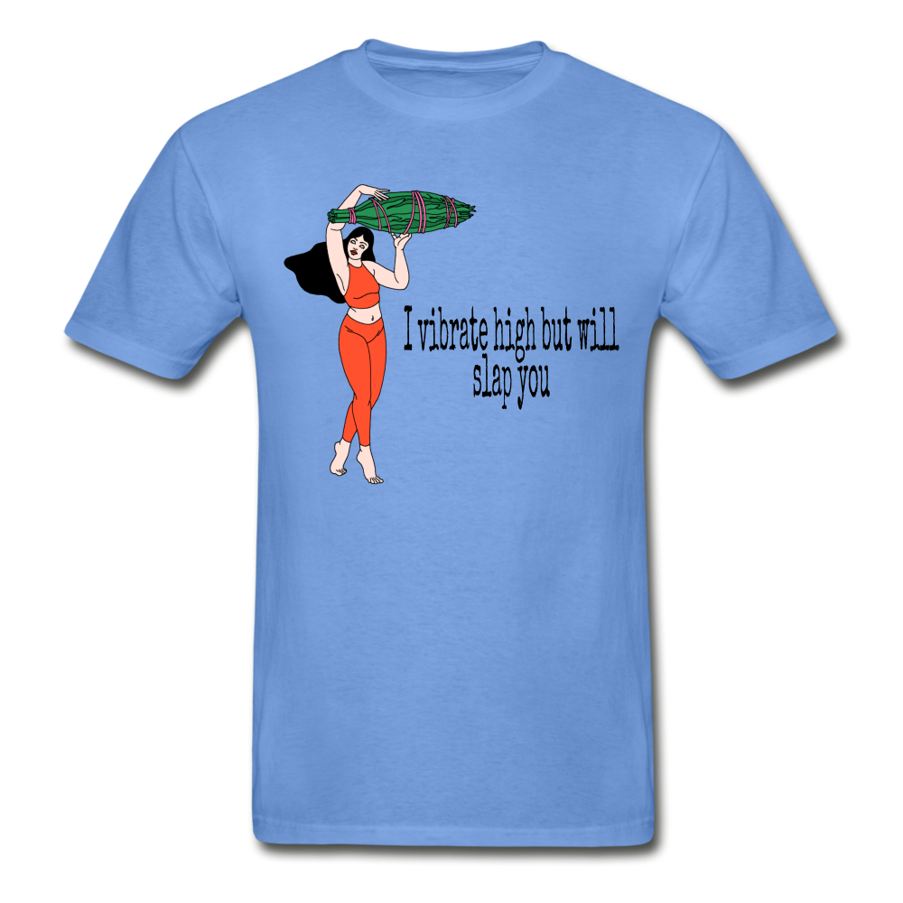 Vibing High Hanes Adult Tagless T-Shirt - carolina blue