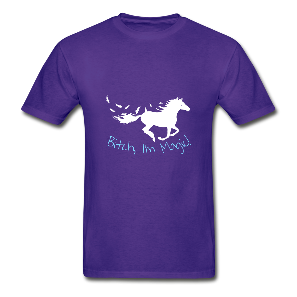 I'm Magic Hanes Adult Tagless T-Shirt - purple