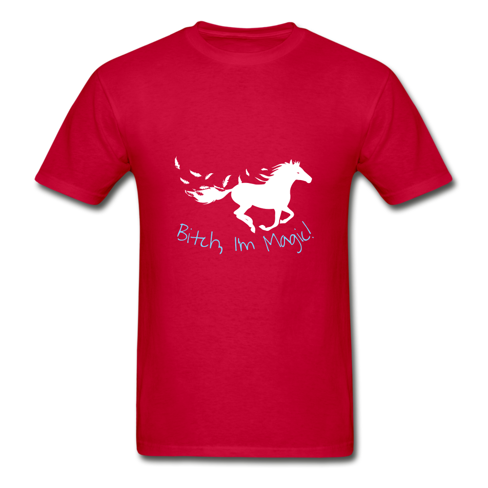 I'm Magic Hanes Adult Tagless T-Shirt - red