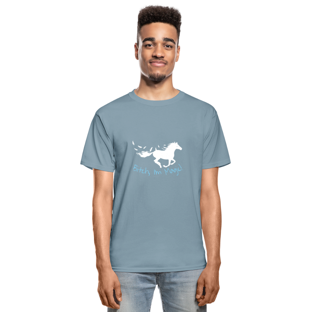 I'm Magic Hanes Adult Tagless T-Shirt - stonewash blue