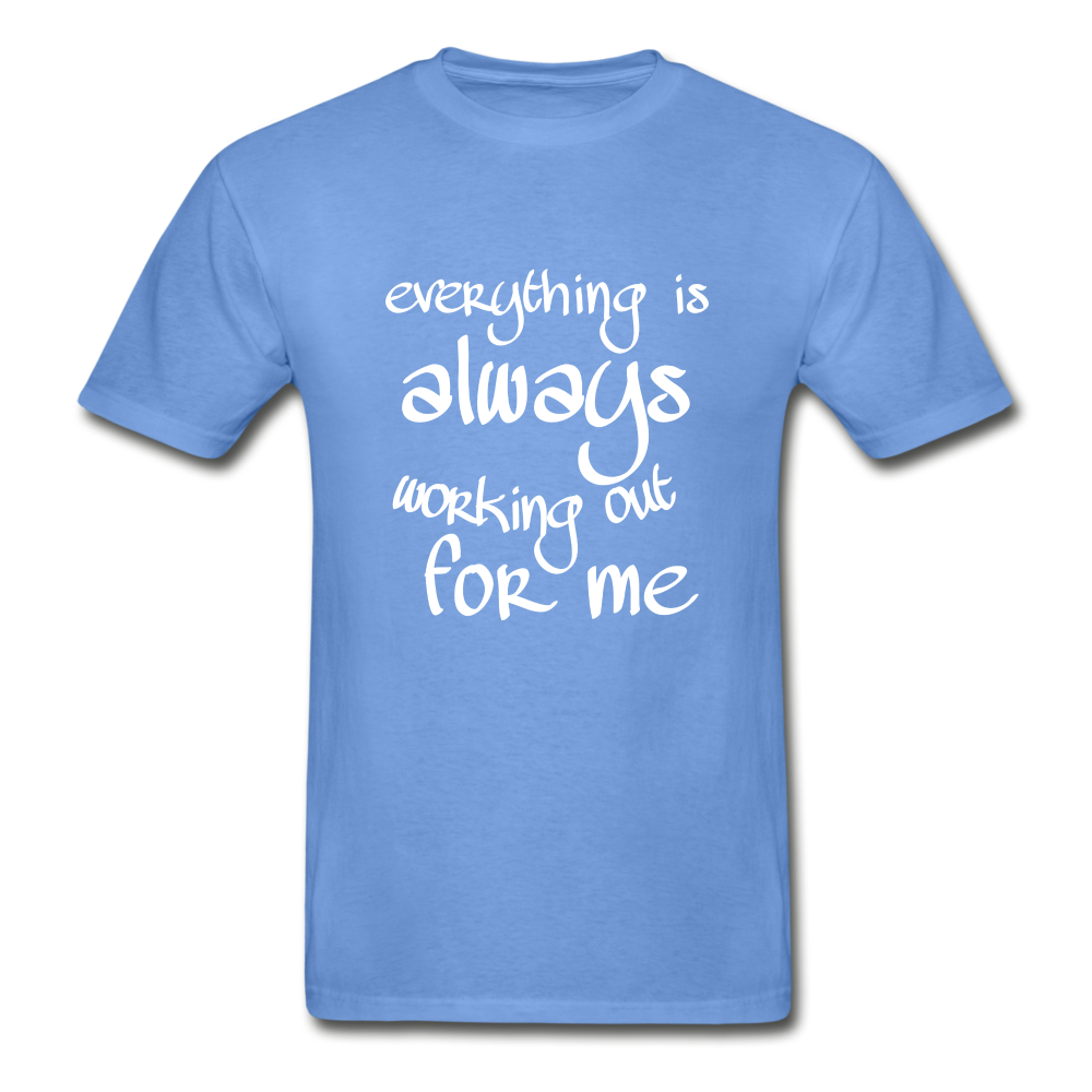 Everything Is Hanes Adult Tagless T-Shirt - carolina blue