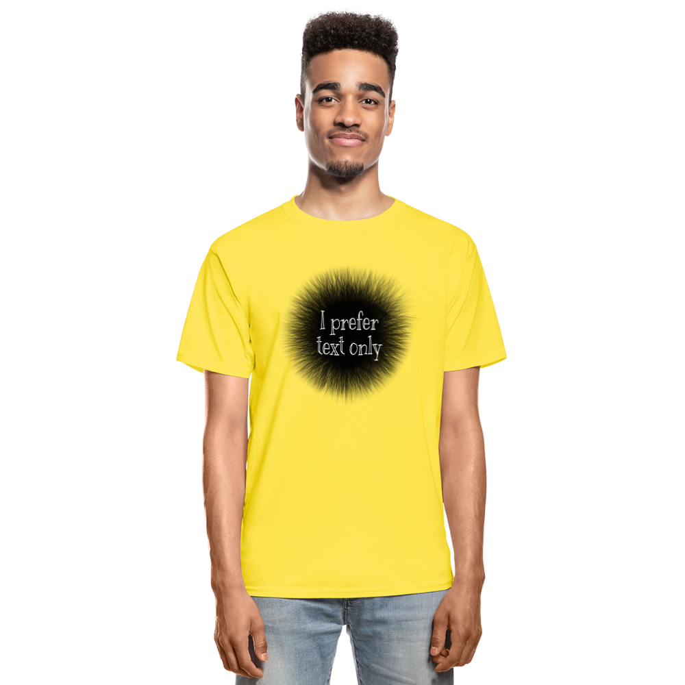 I Prefer Hanes Adult Tagless T-Shirt - yellow