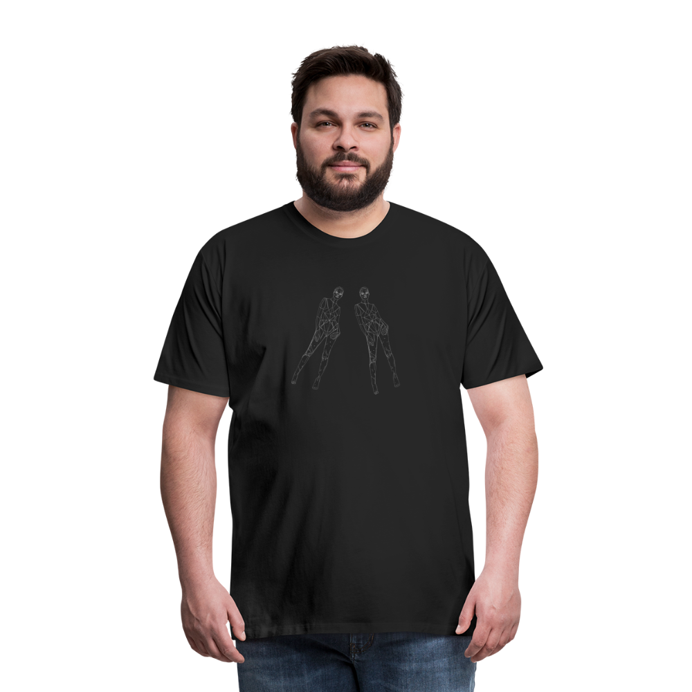 Split Image Men's Premium T-Shirt - black
