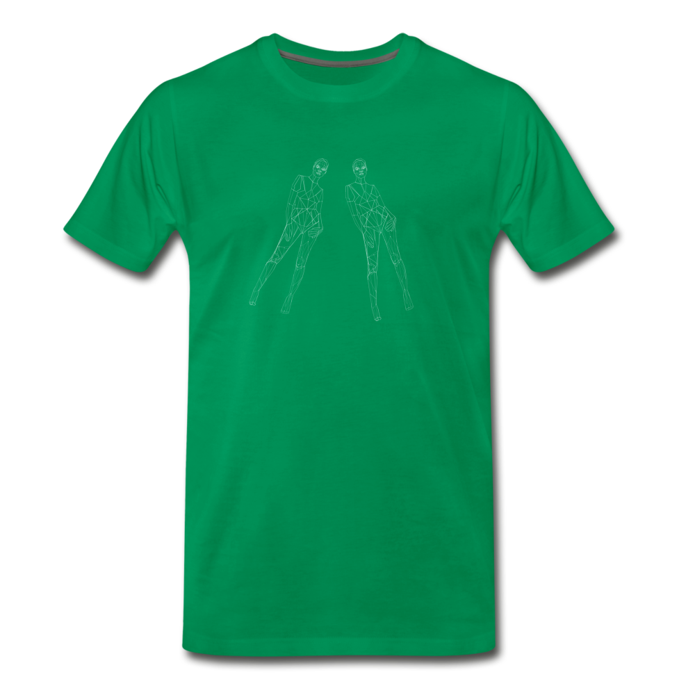 Split Image Men's Premium T-Shirt - kelly green