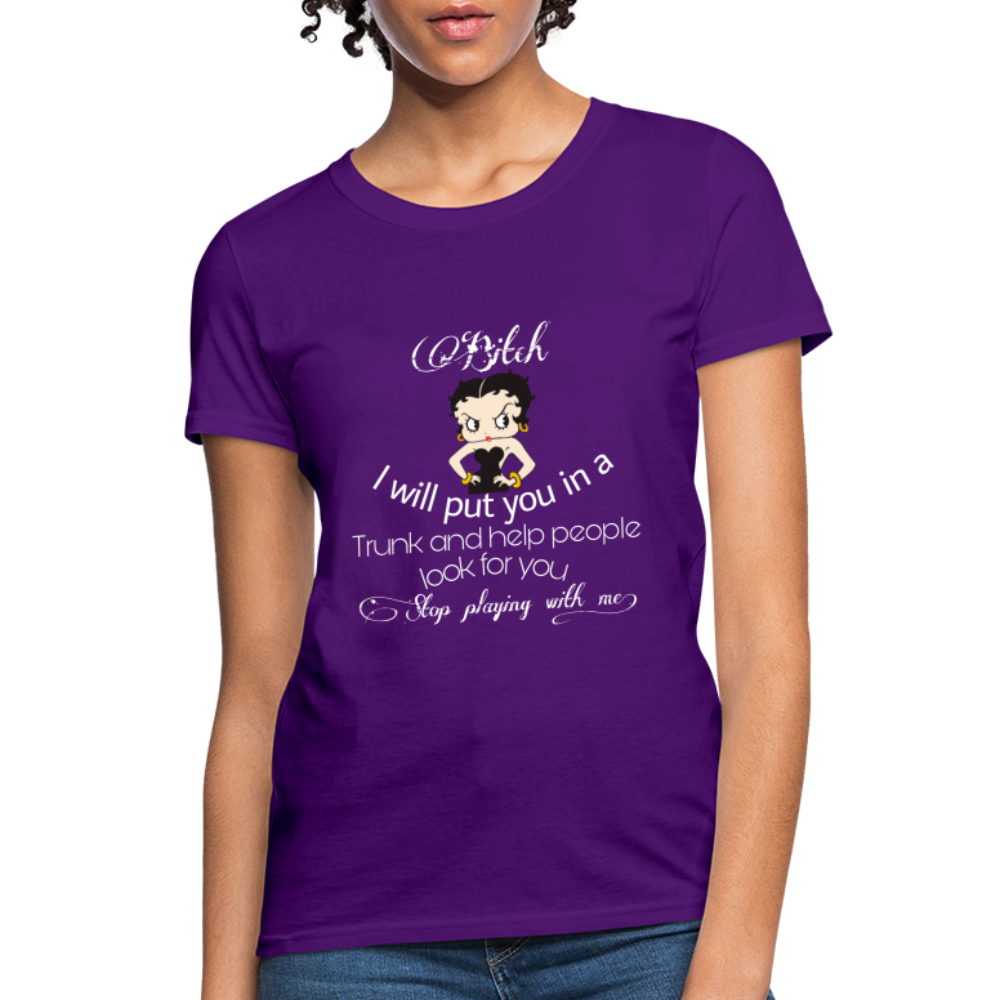 Stop Playing Women's T-Shirt - purple