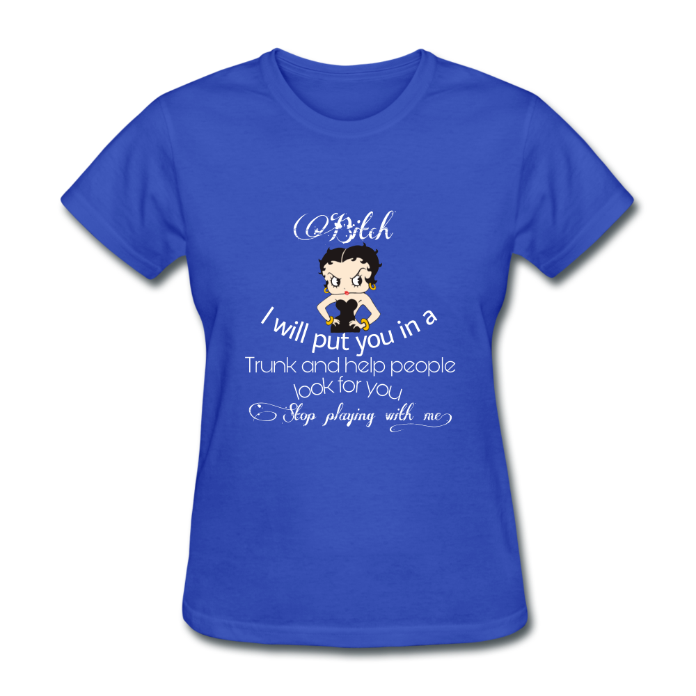 Stop Playing Women's T-Shirt - royal blue