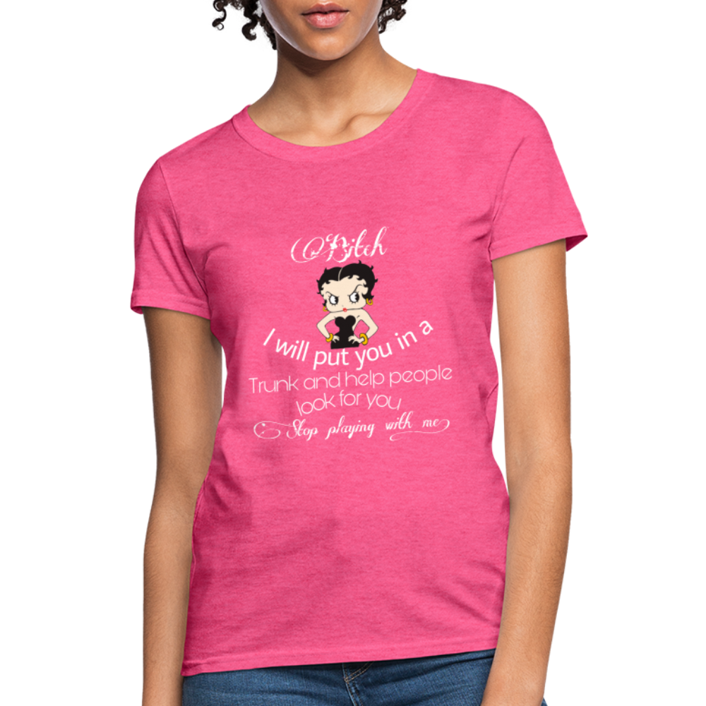 Stop Playing Women's T-Shirt - heather pink