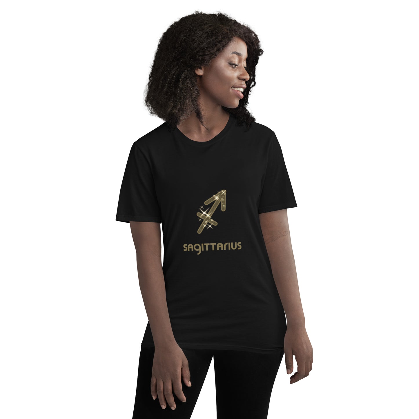 Sparkly Sagittarius Zodiac Short-Sleeve T-Shirt
