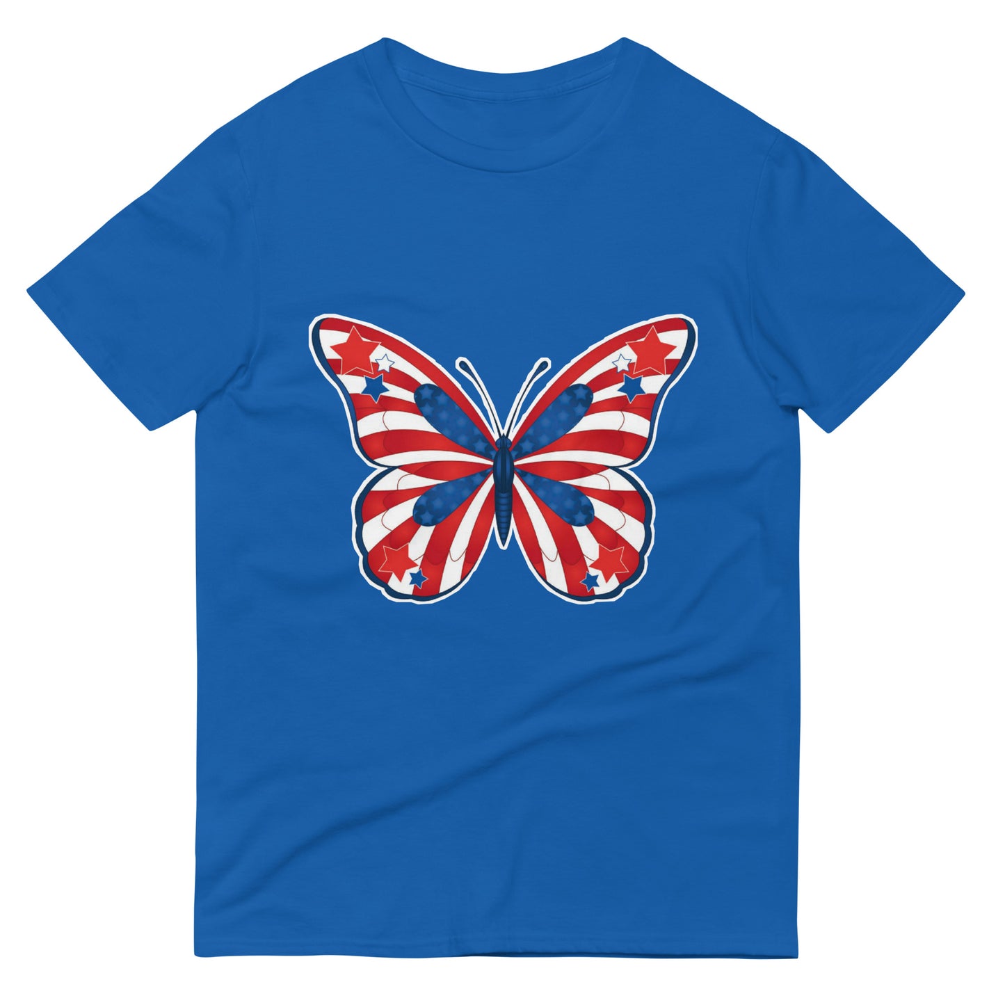 American Flag Butterfly Short-Sleeve T-Shirt