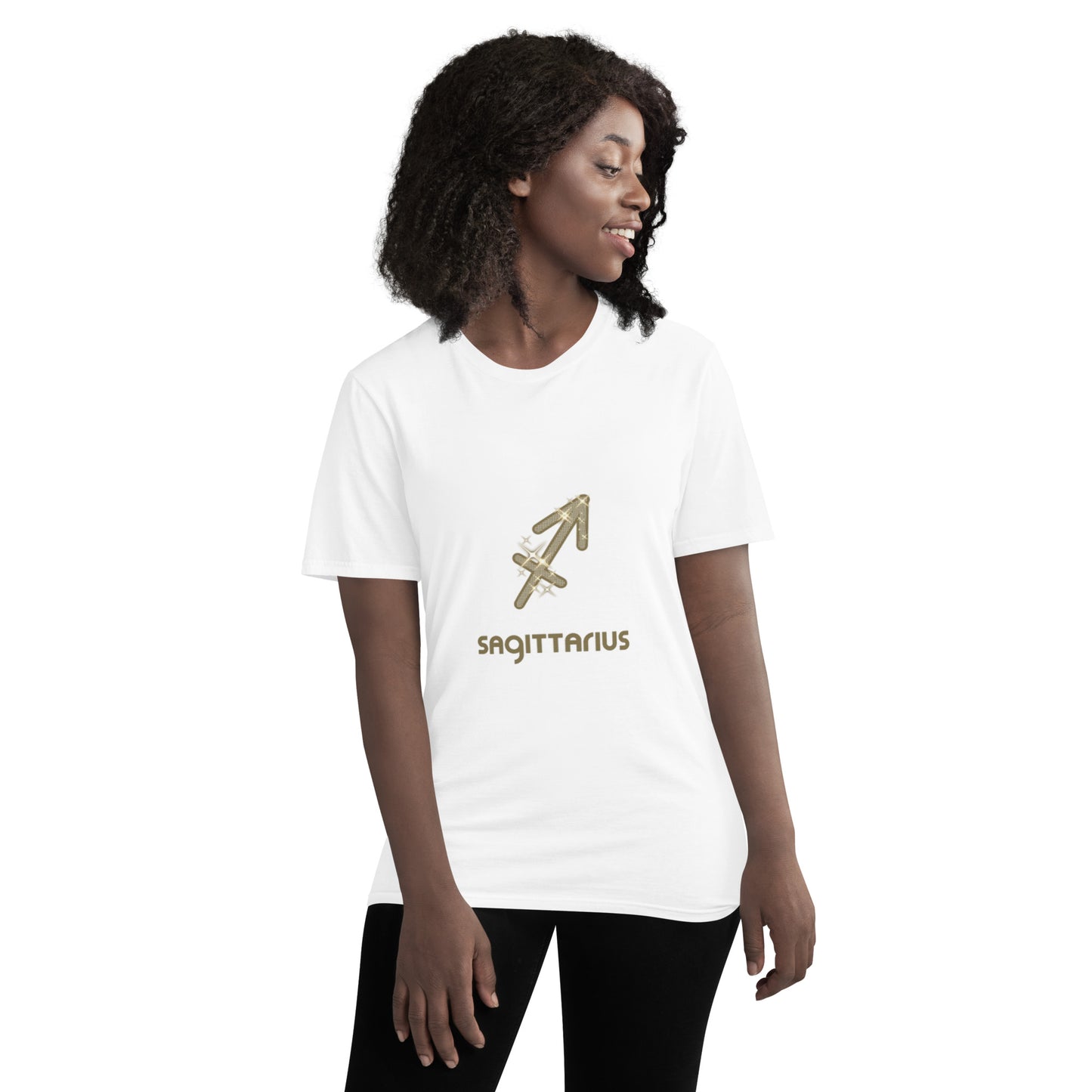 Sparkly Sagittarius Zodiac Short-Sleeve T-Shirt