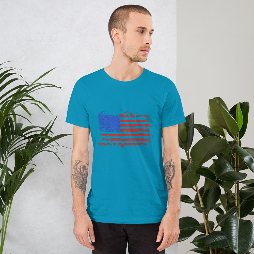 Worn American Flag Unisex T-Shirt