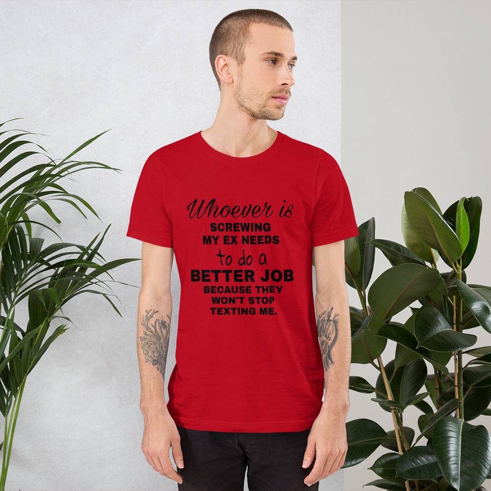 Whoever is Screwing Short-Sleeve Unisex T-Shirt