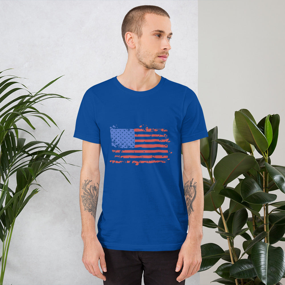 Worn American Flag Unisex T-Shirt