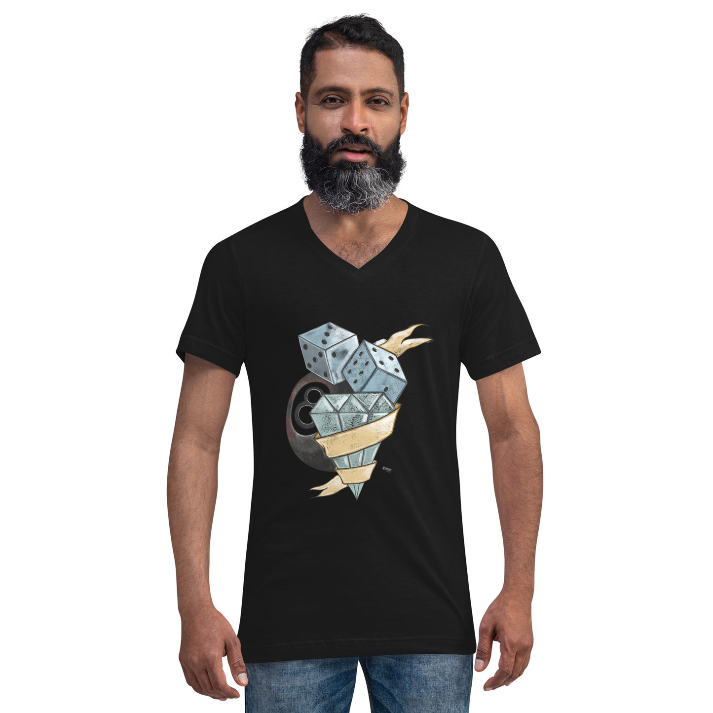 Game Player Unisex Short Sleeve V-Neck T-Shirt