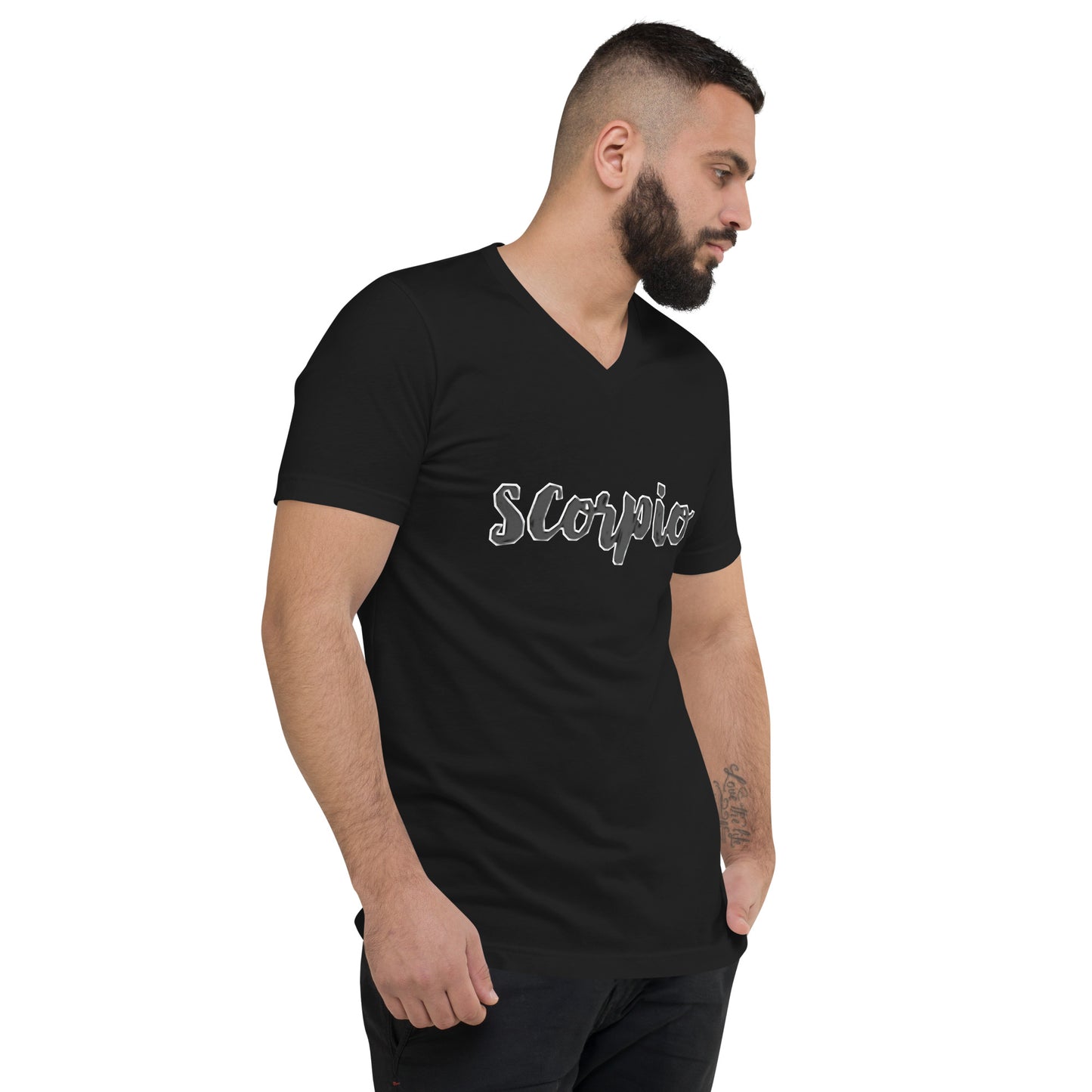 Scorpio Zodiac Unisex Short Sleeve V-Neck T-Shirt
