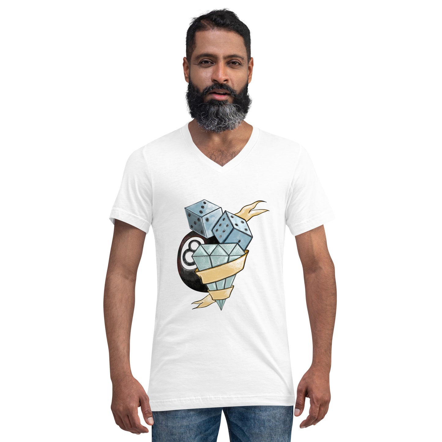 Game Player Unisex Short Sleeve V-Neck T-Shirt