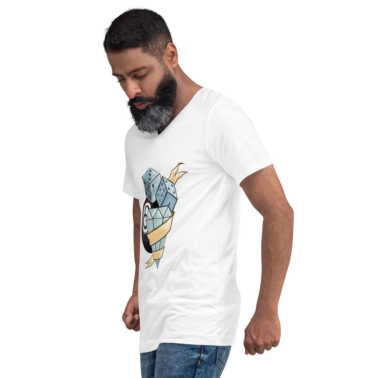 Game Player Unisex Short Sleeve V-Neck T-Shirt