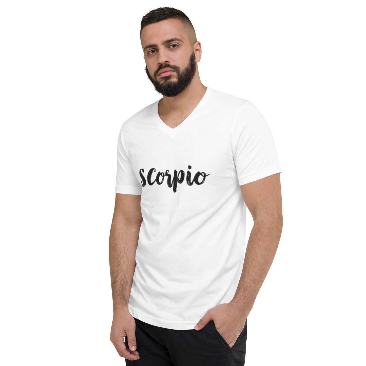 Scorpio Zodiac Unisex Short Sleeve V-Neck T-Shirt