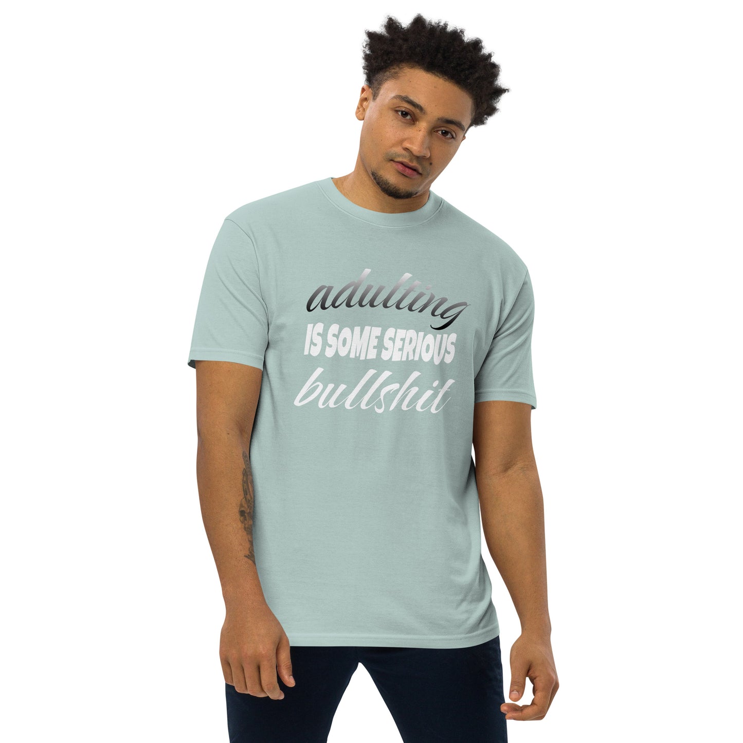 Adulting ...Men’s Premium Heavyweight Tee