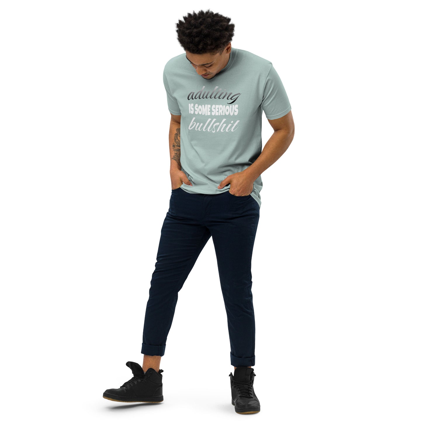 Adulting ...Men’s Premium Heavyweight Tee