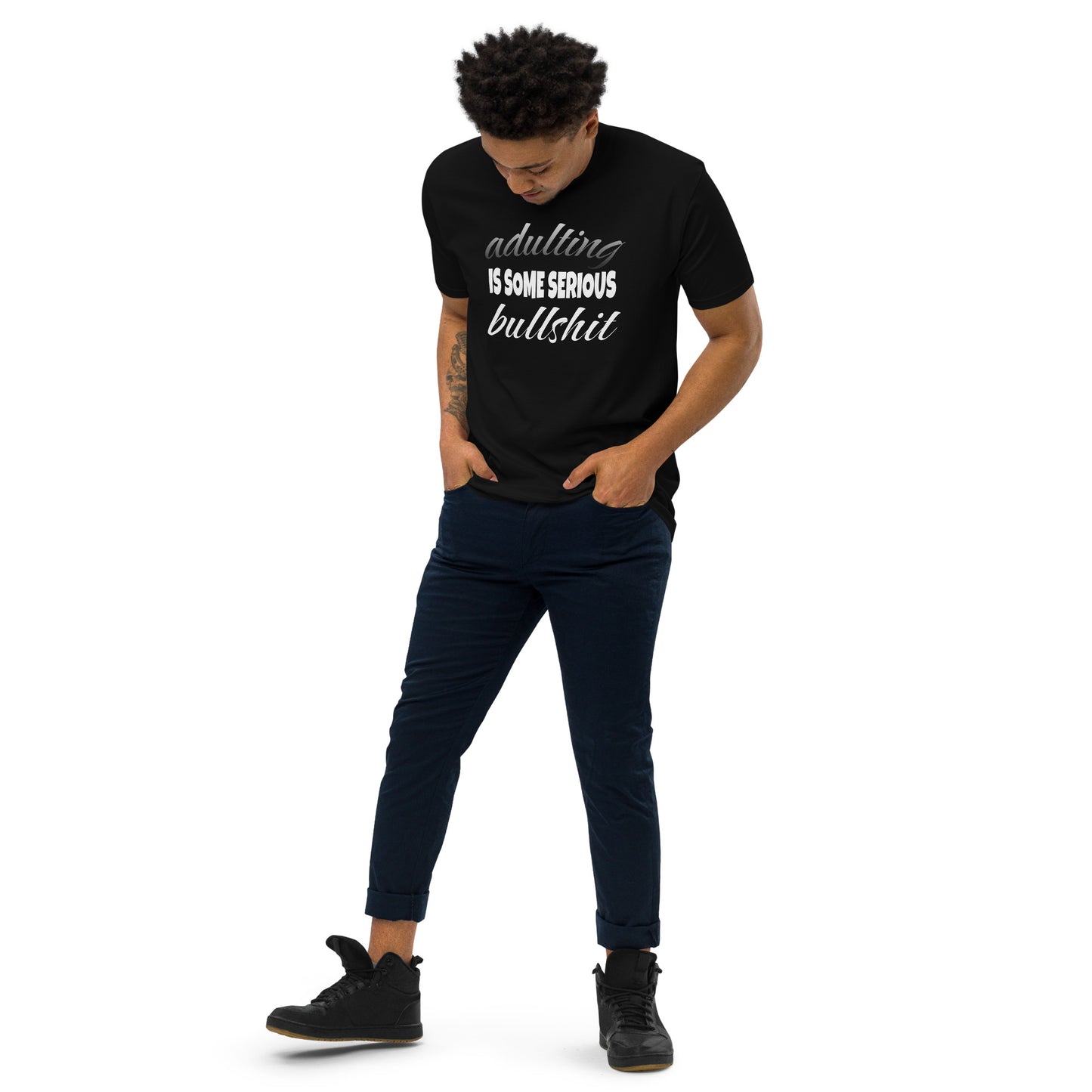 Adulting ...Men’s Premium Heavyweight Tee