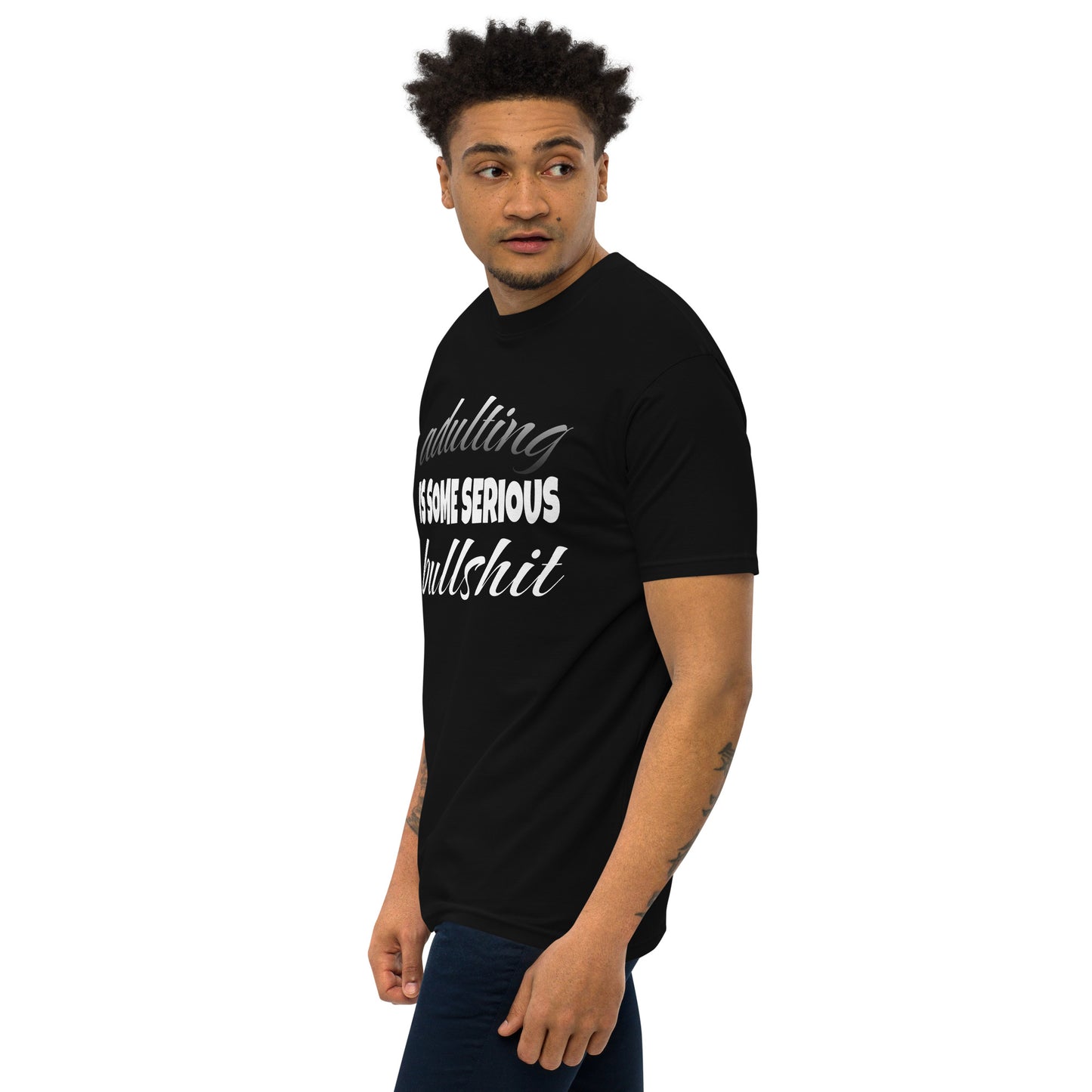 Adulting ...Men’s Premium Heavyweight Tee