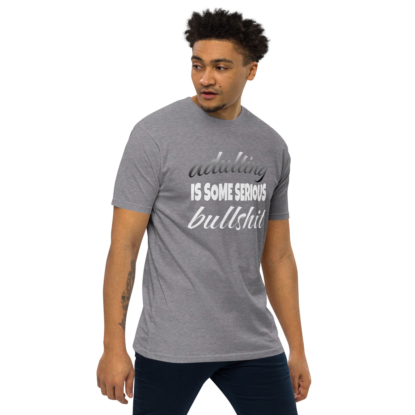 Adulting ...Men’s Premium Heavyweight Tee