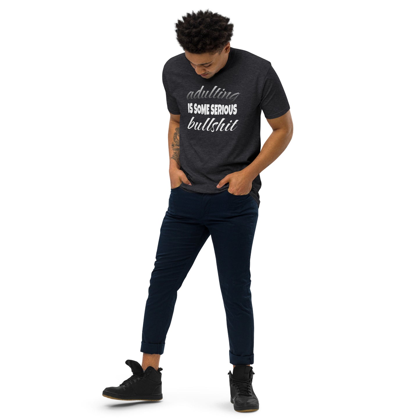 Adulting ...Men’s Premium Heavyweight Tee