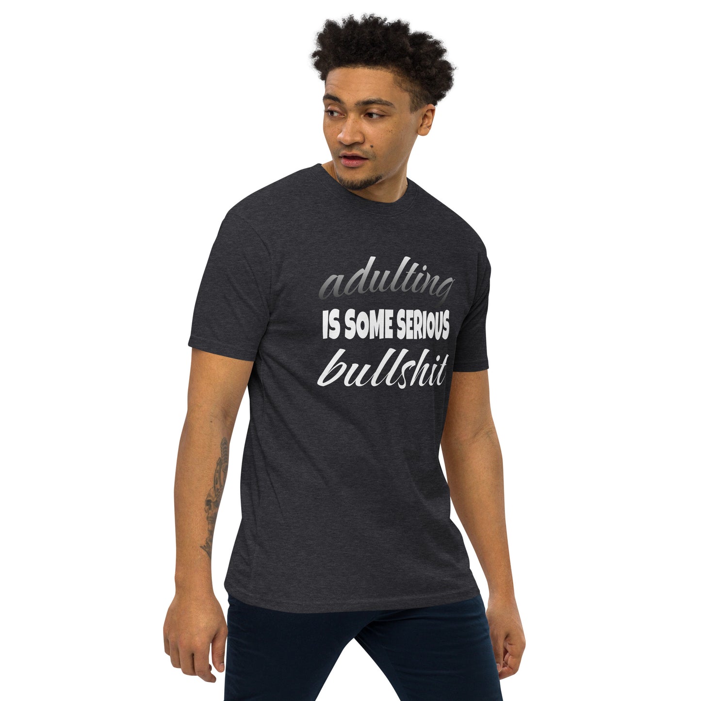 Adulting ...Men’s Premium Heavyweight Tee