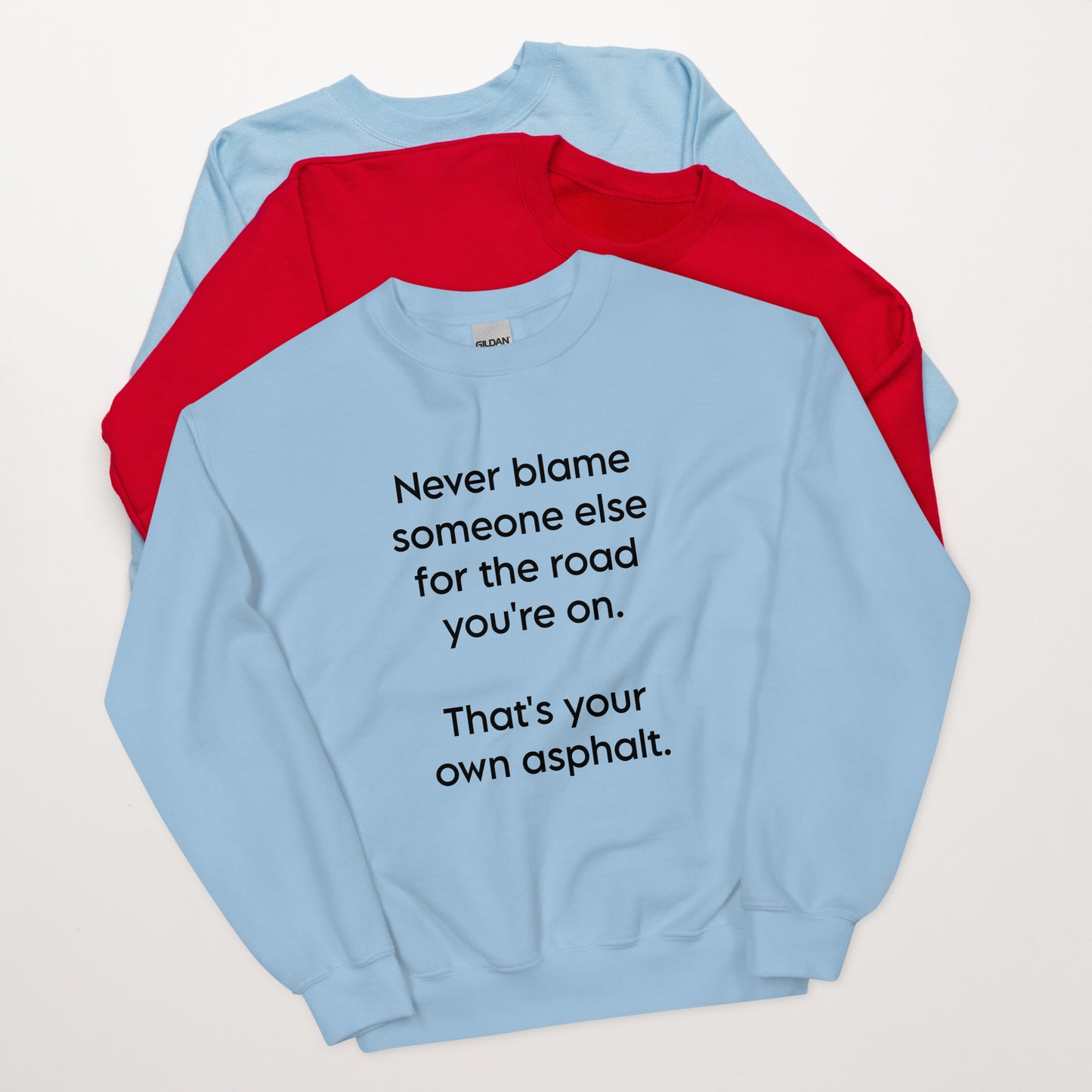 Never Blame ... Unisex Sweatshirt