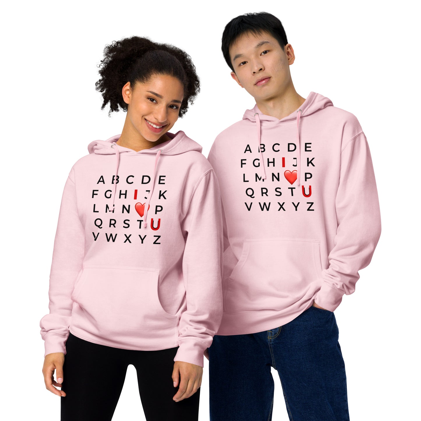 I Love You... Unisex midweight hoodie