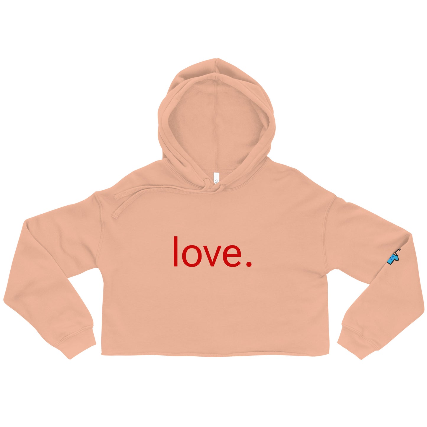 Love. Crop Hoodie