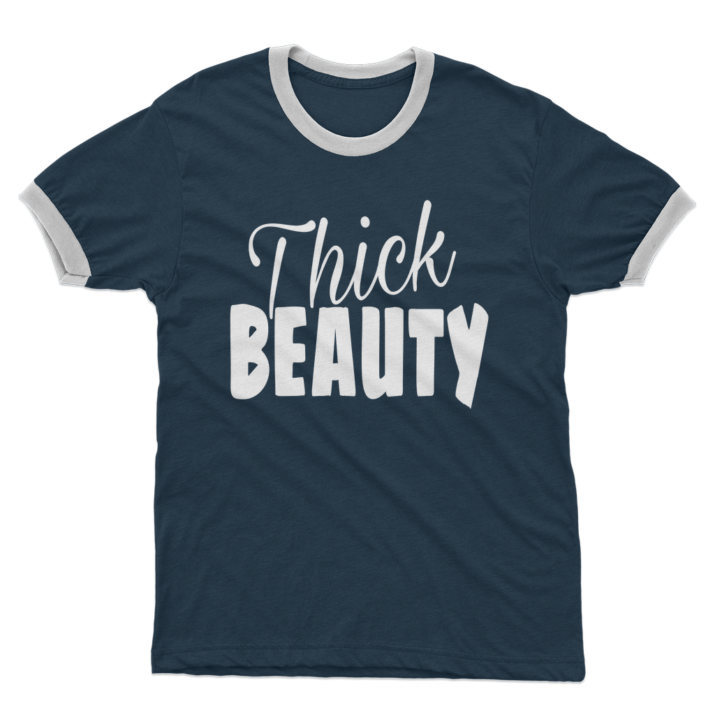 Thick Beauty Adult Ringer T-Shirt