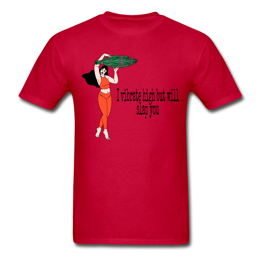 Vibing High Hanes Adult Tagless T-Shirt - red