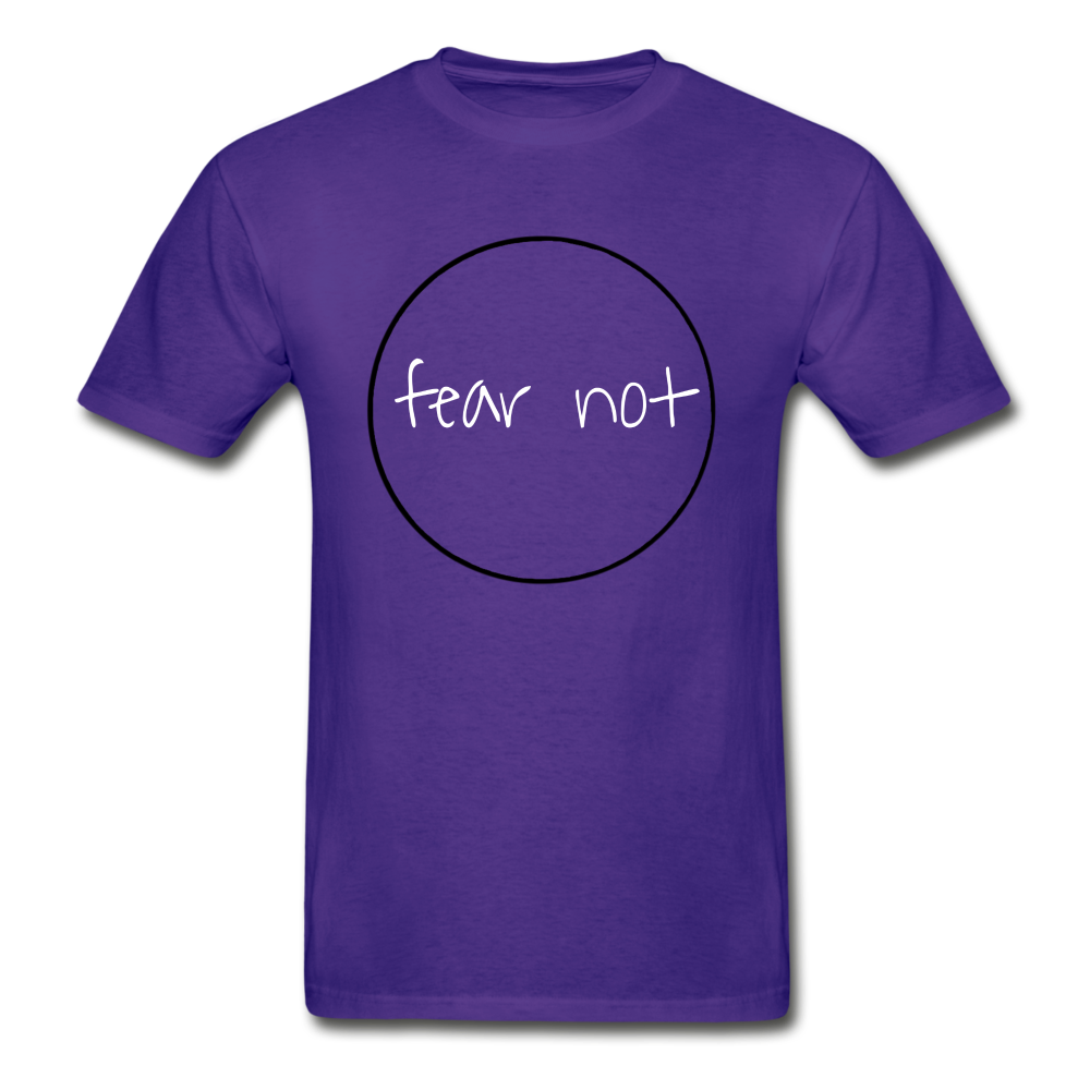 Fear Not Hanes Adult Tagless T-Shirt - purple